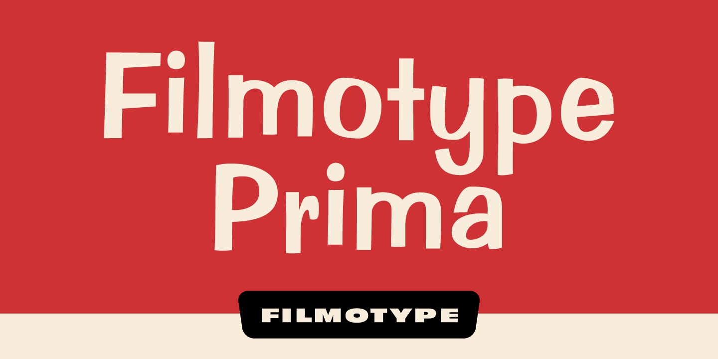 Filmotype Prima Font Poster #1