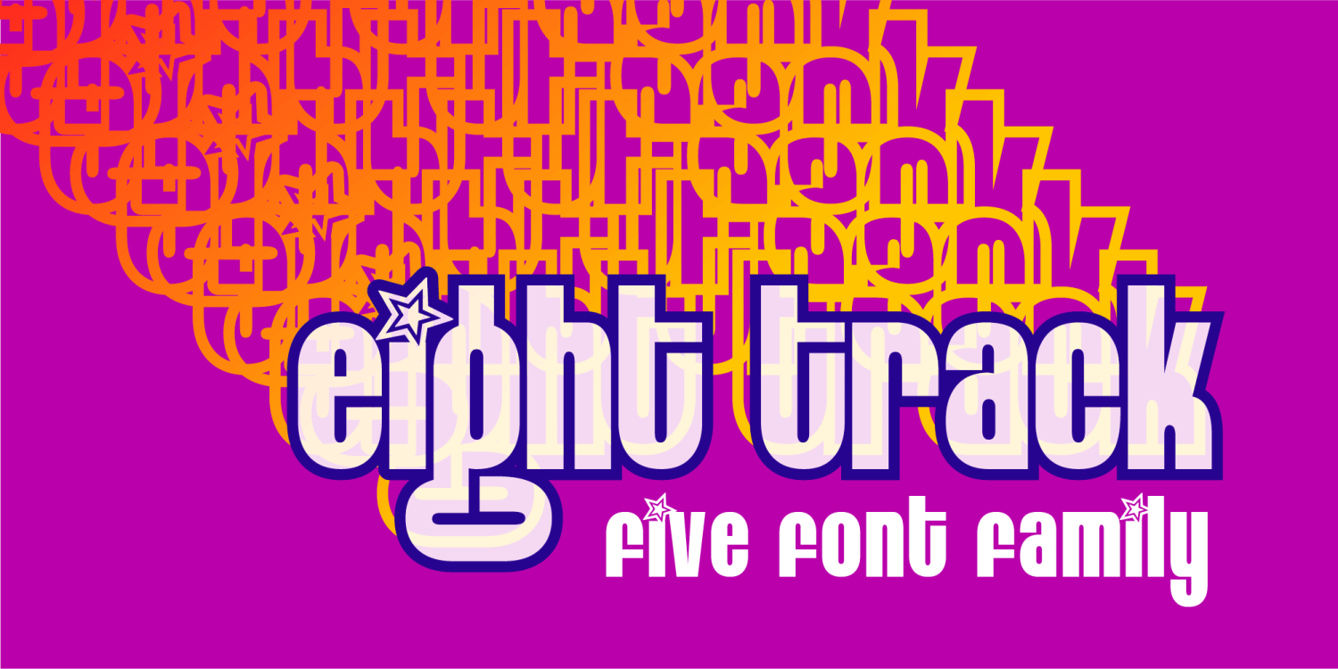 Eight Track Font Poster #1