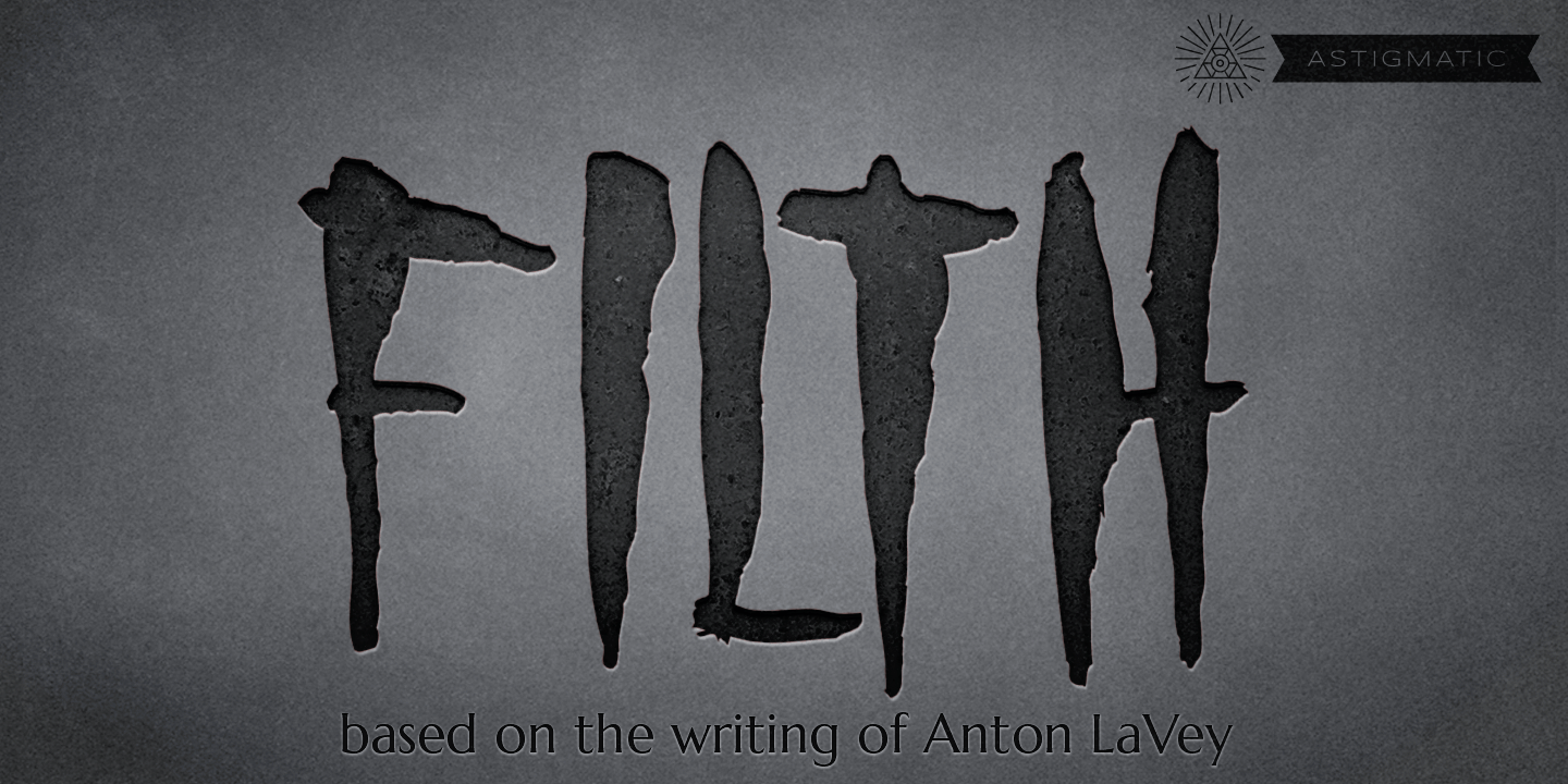 Filth Font Poster #1