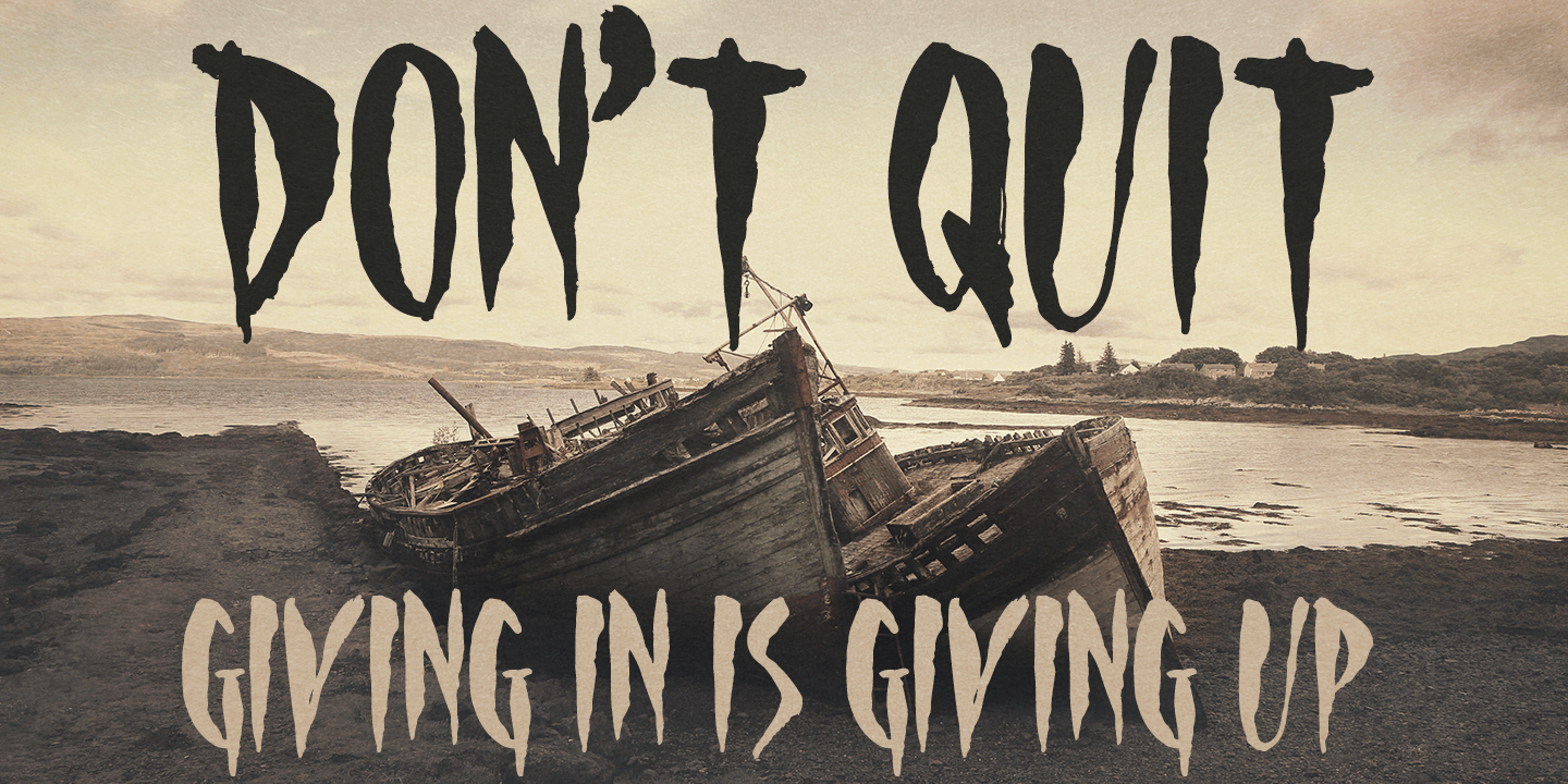 Filth Font Poster #1