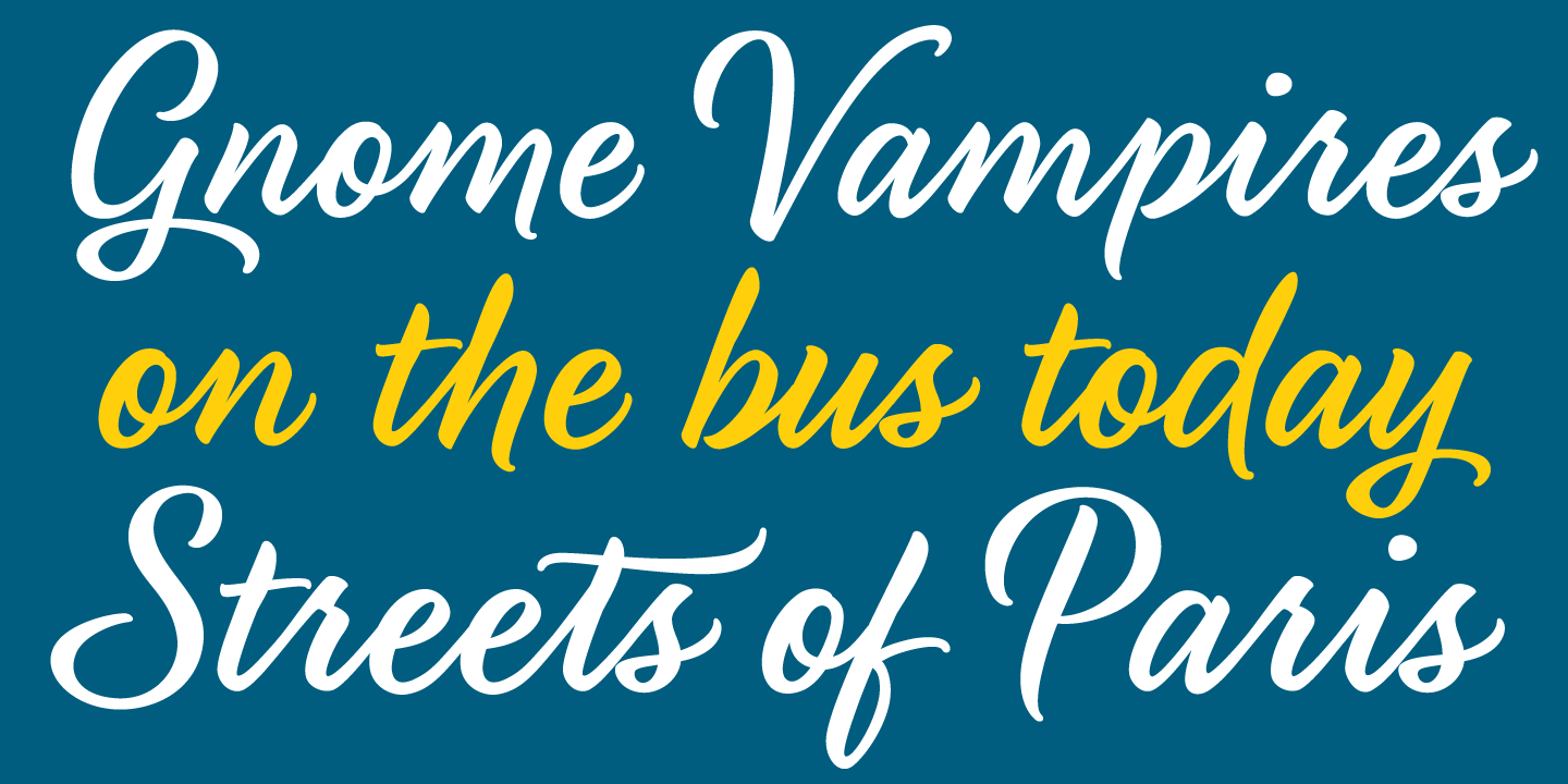 Fancier Script Font Poster #1