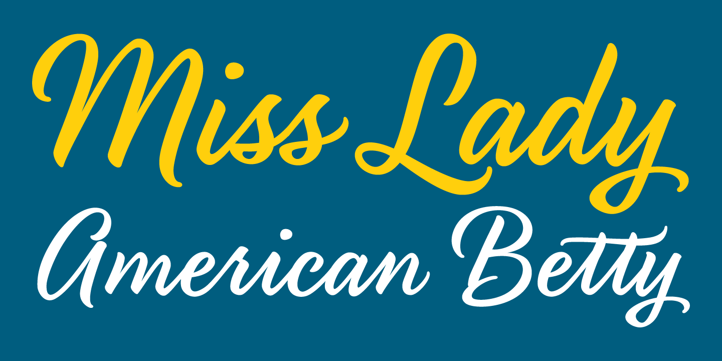 Fancier Script Font Poster #1