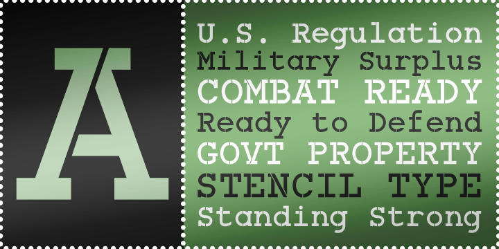 Combat Ready BTN Font Family Poster