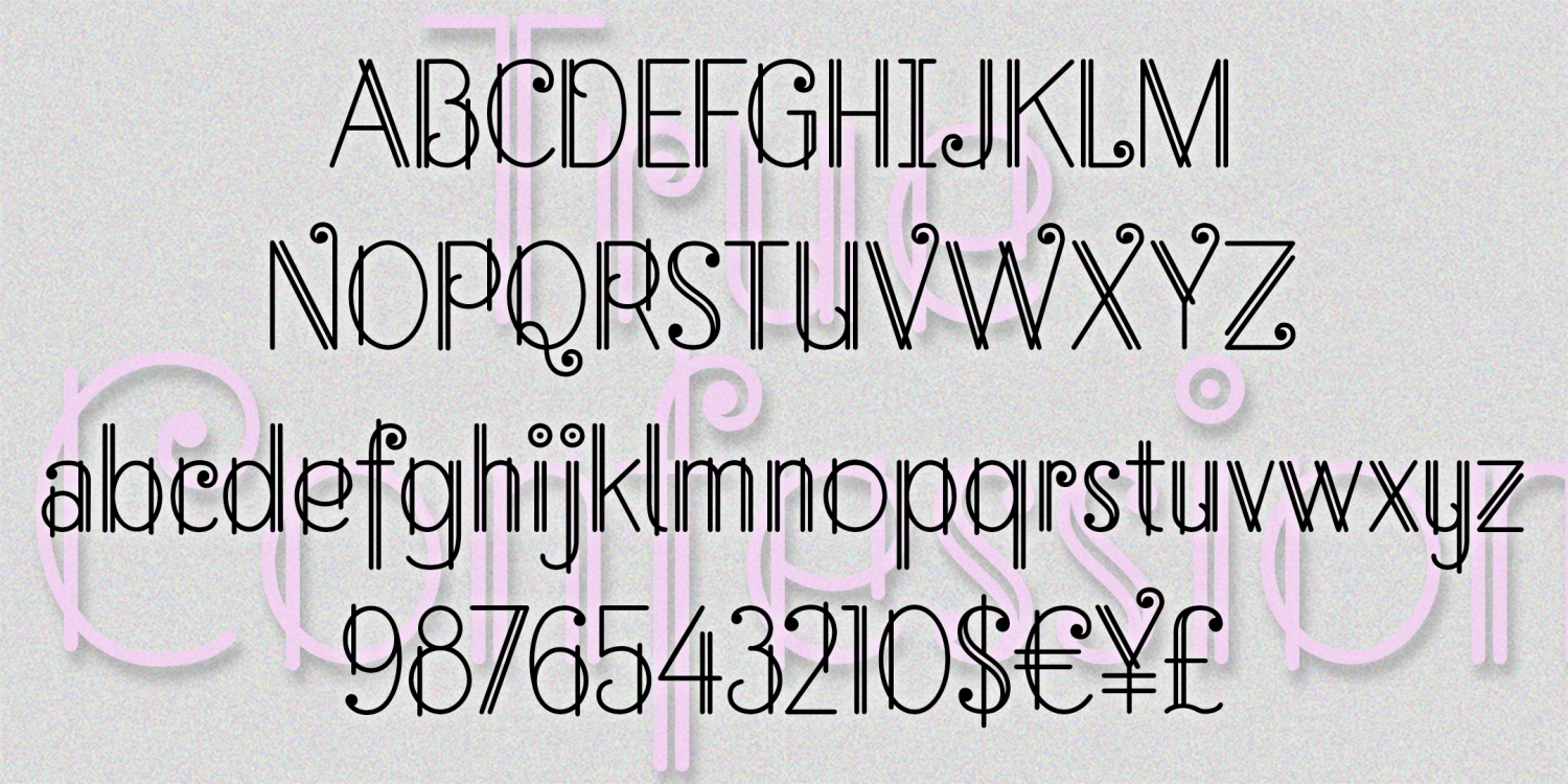 True Confession Font Poster #1