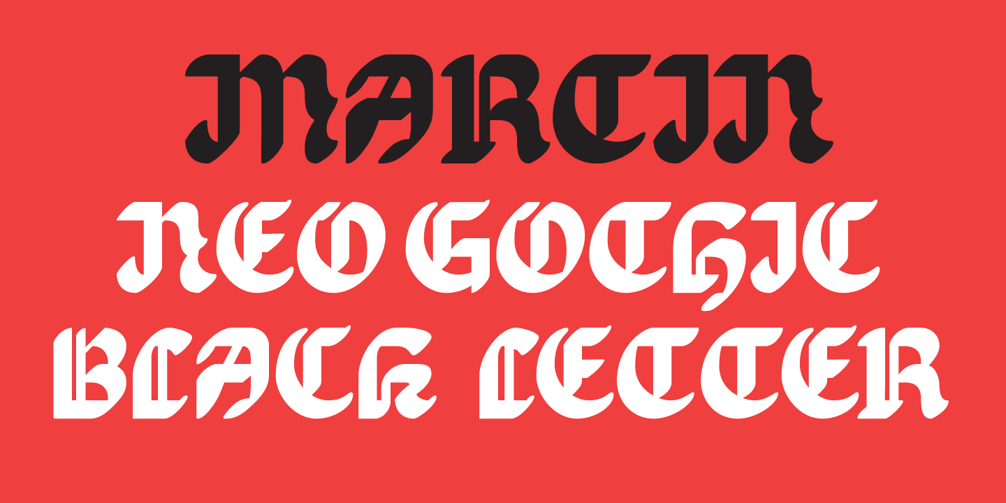 EB Martin Font Family Poster