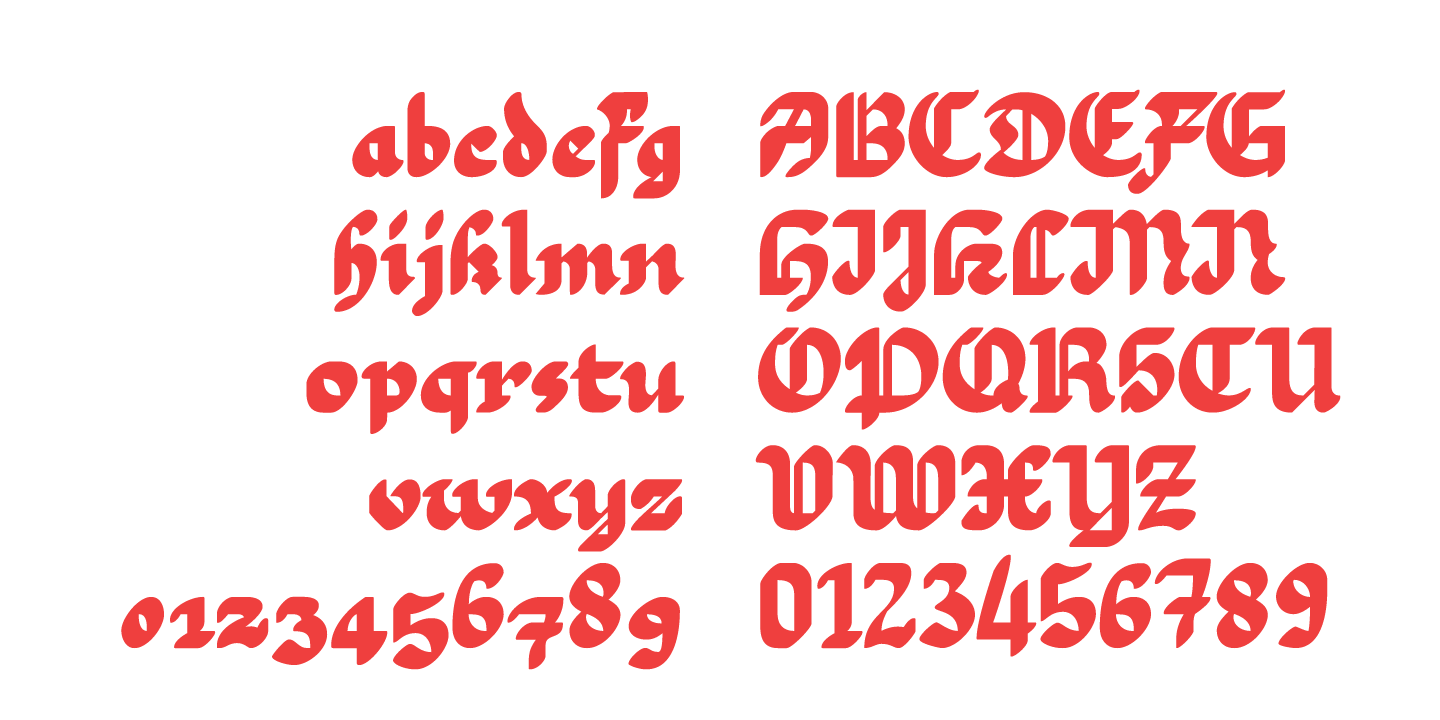 EB Martin Font Poster #1