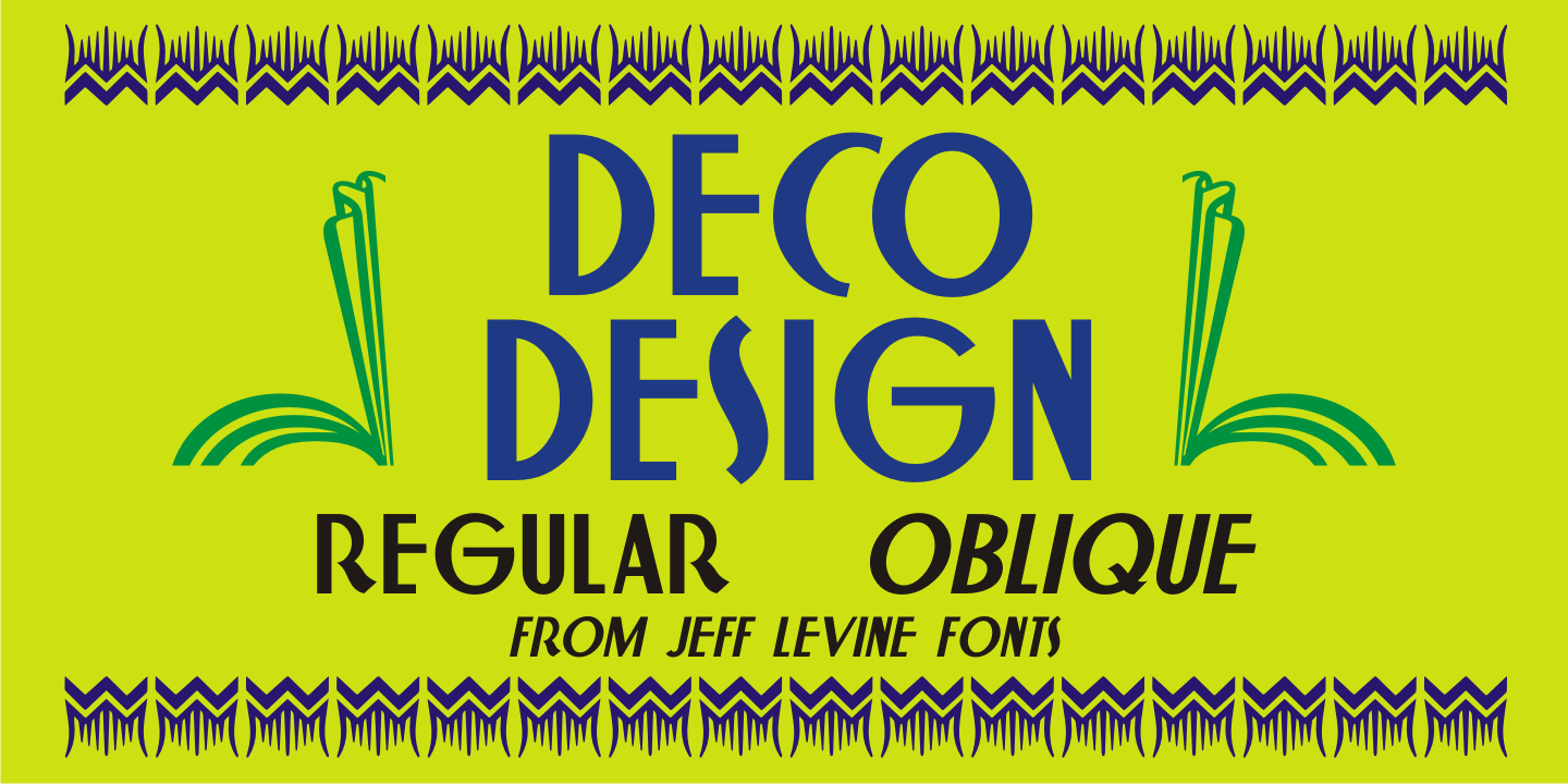 Deco Design Font Poster #2