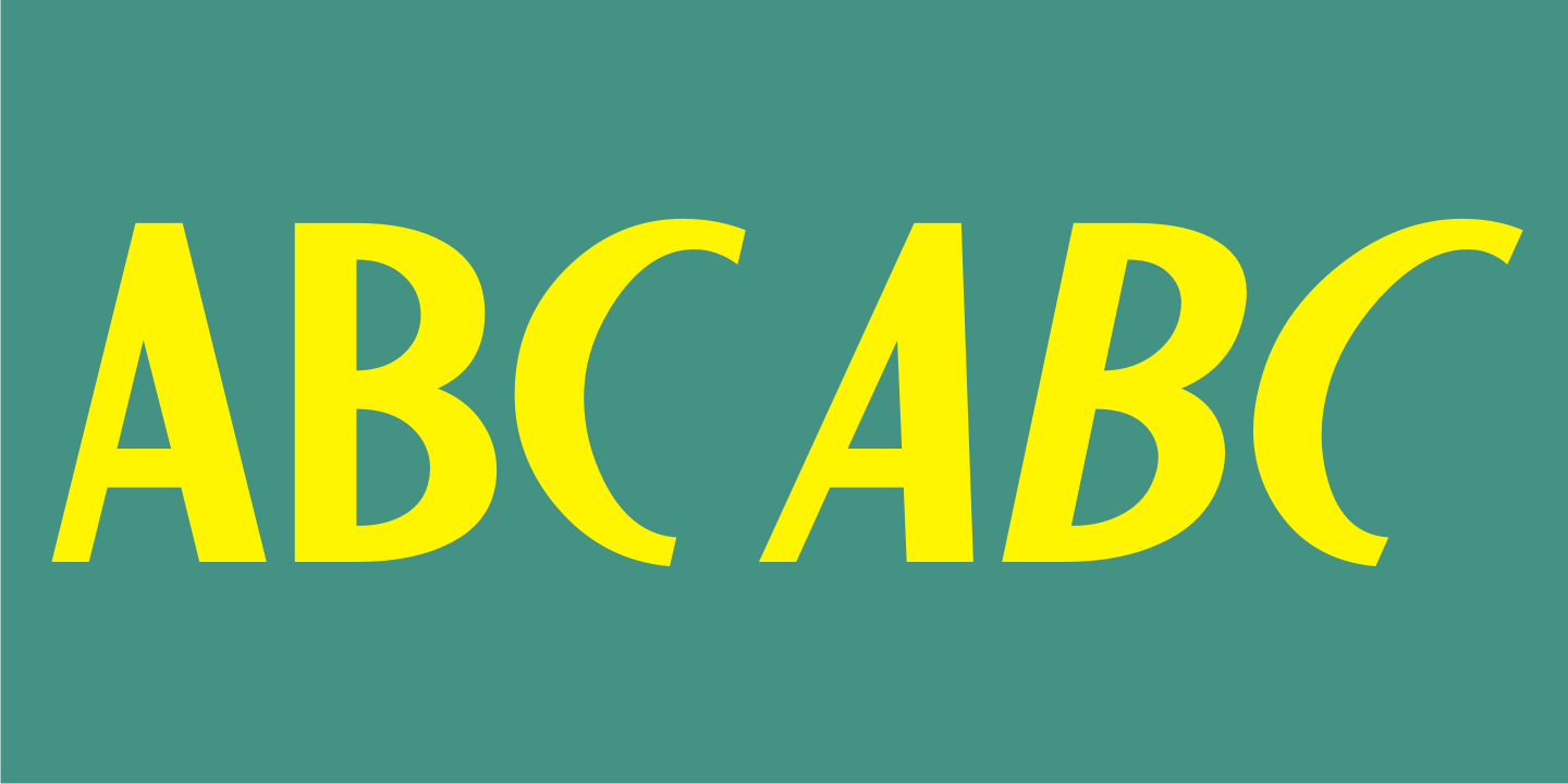 Deco Design Font Poster #4