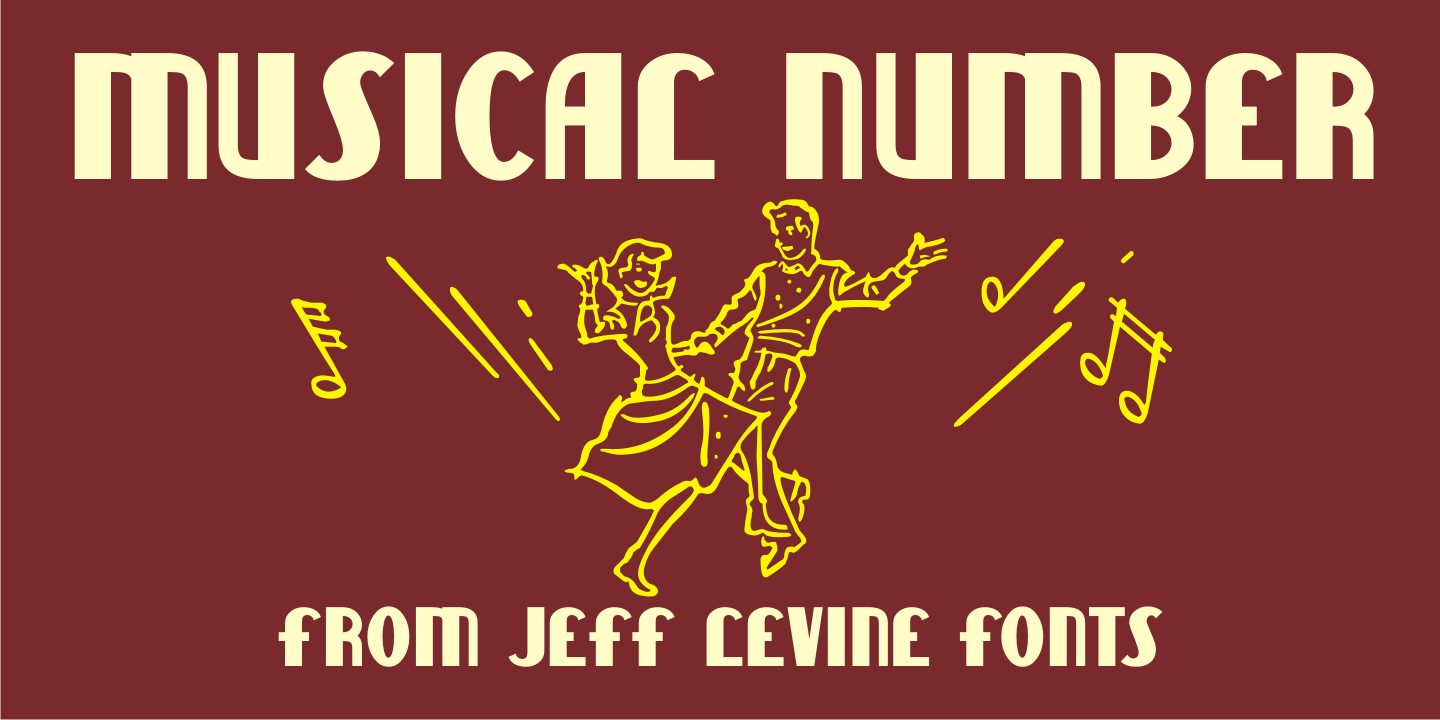 Musical Number Font Poster #1