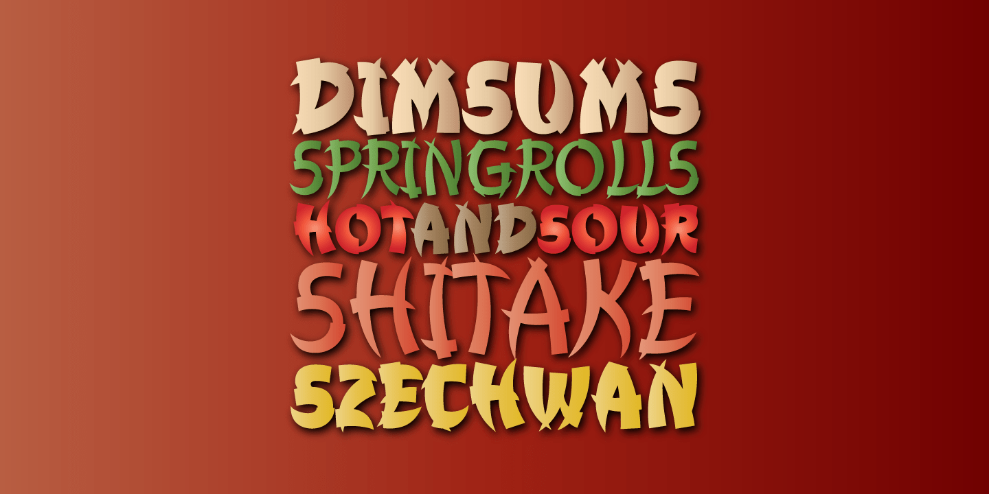 Churchward Chinatype Font Family Poster