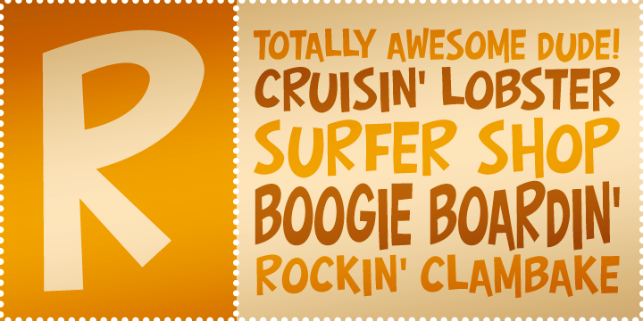 Surfer Shop BTN Font Family Poster