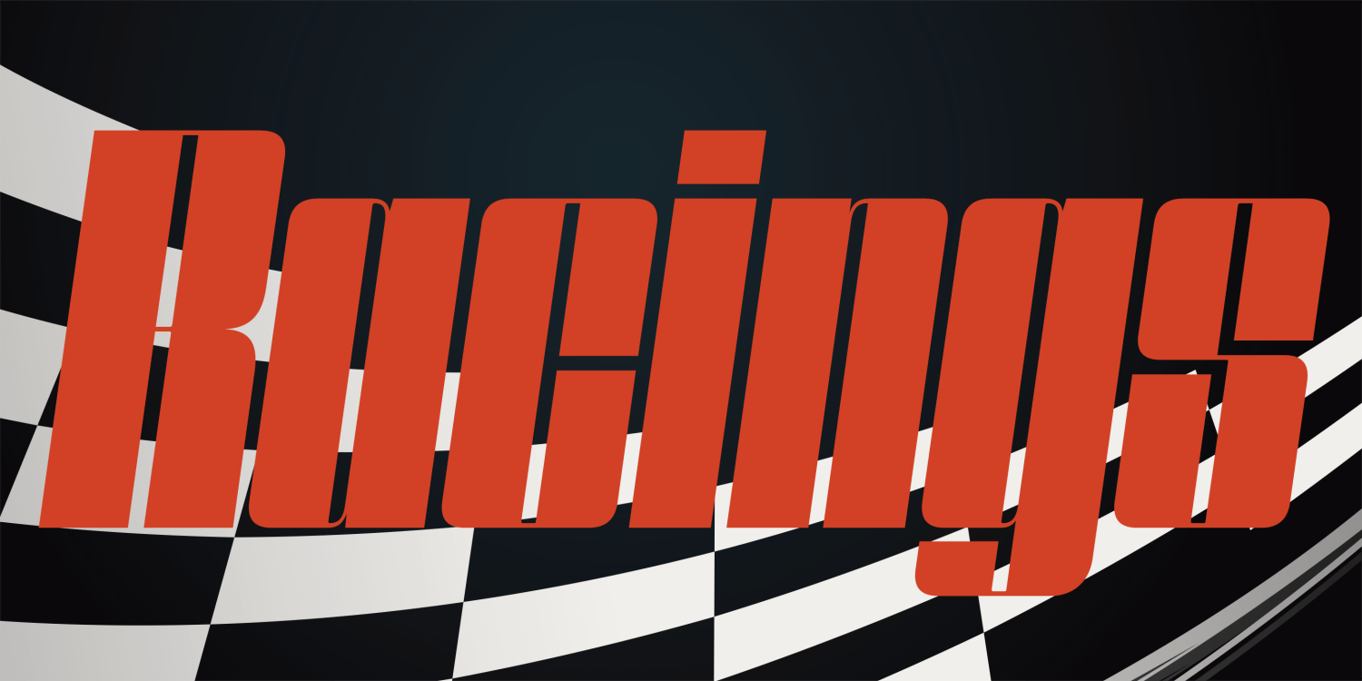 Speedometer Font Poster #2