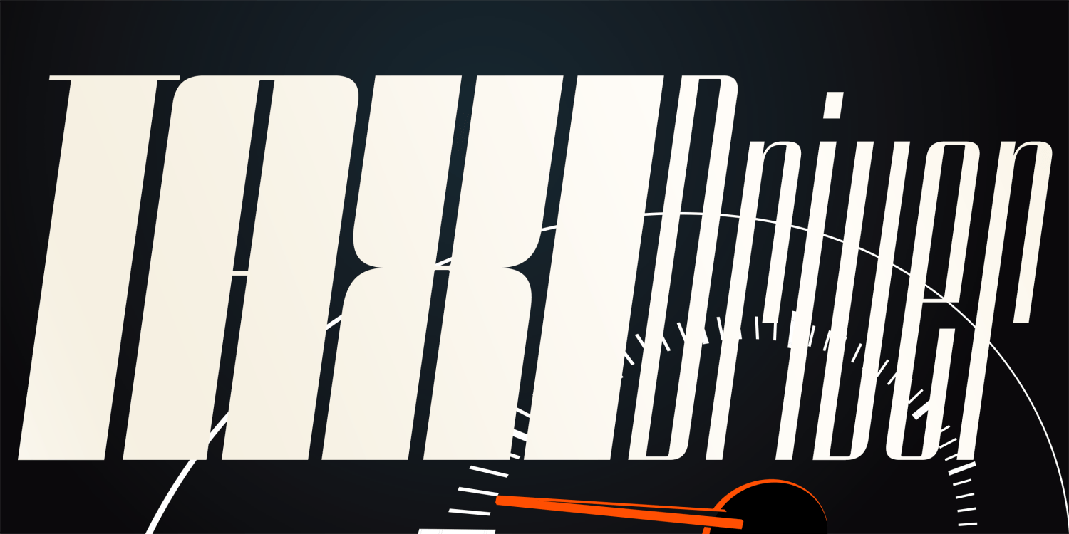 Speedometer Font Poster #3