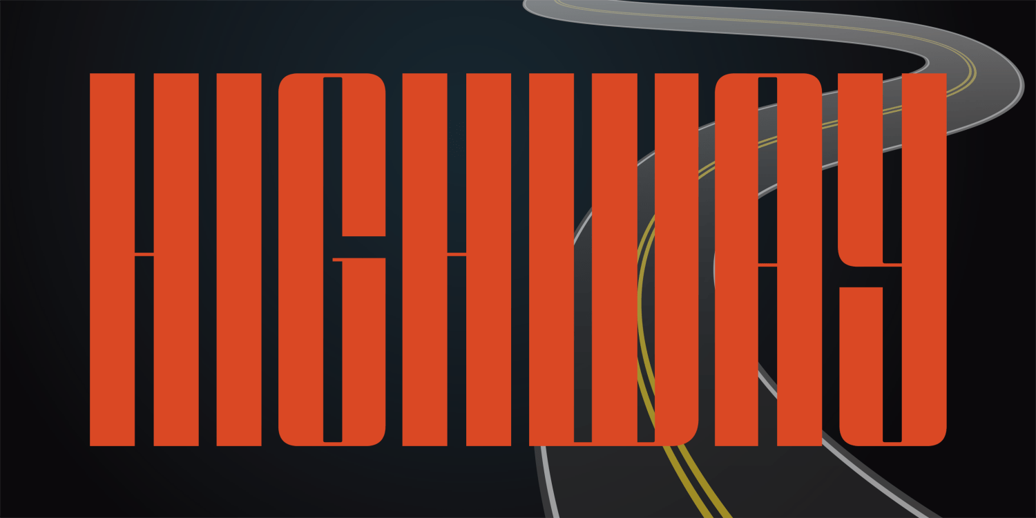 Speedometer Font Poster #4