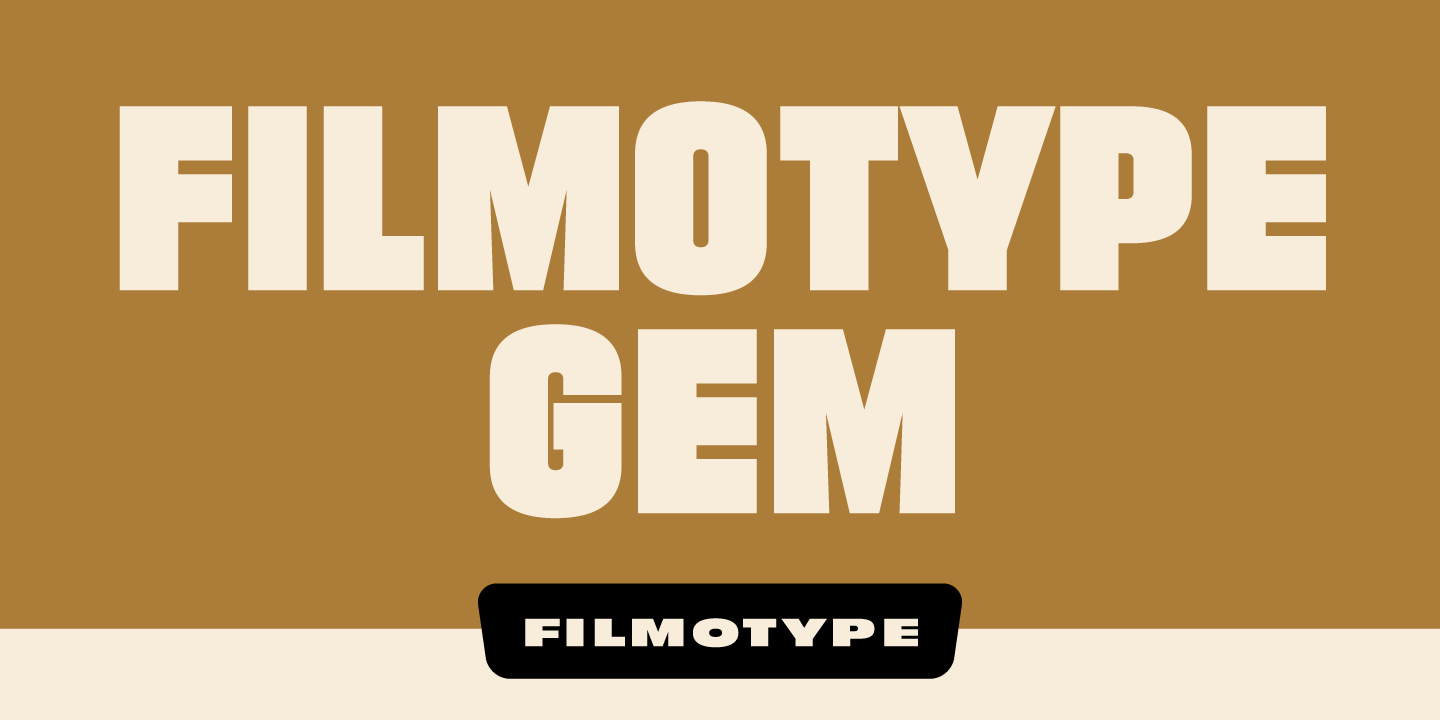 Filmotype Gem Font Family