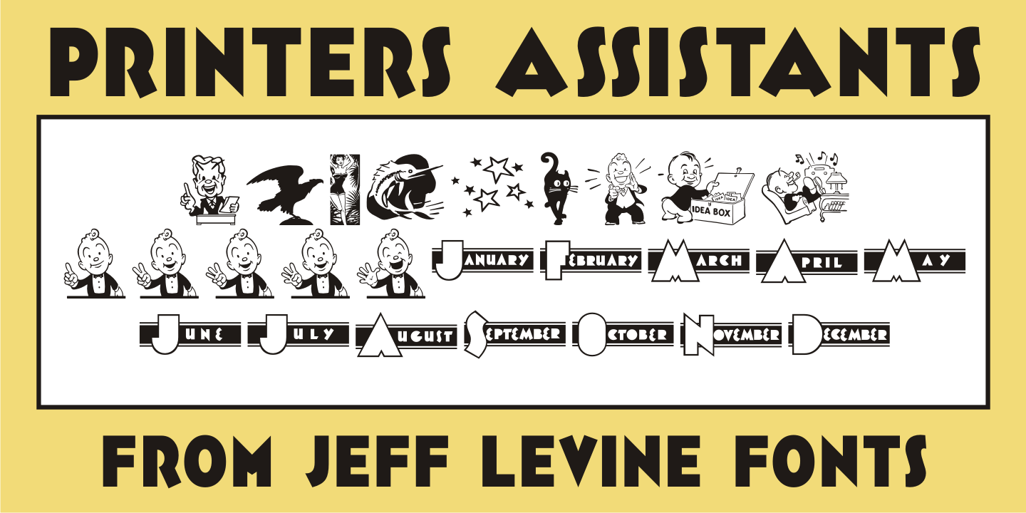 Printers Assistants Font Poster #1