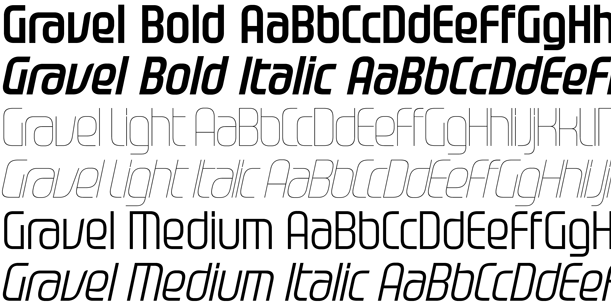 Gravel Font Poster #1
