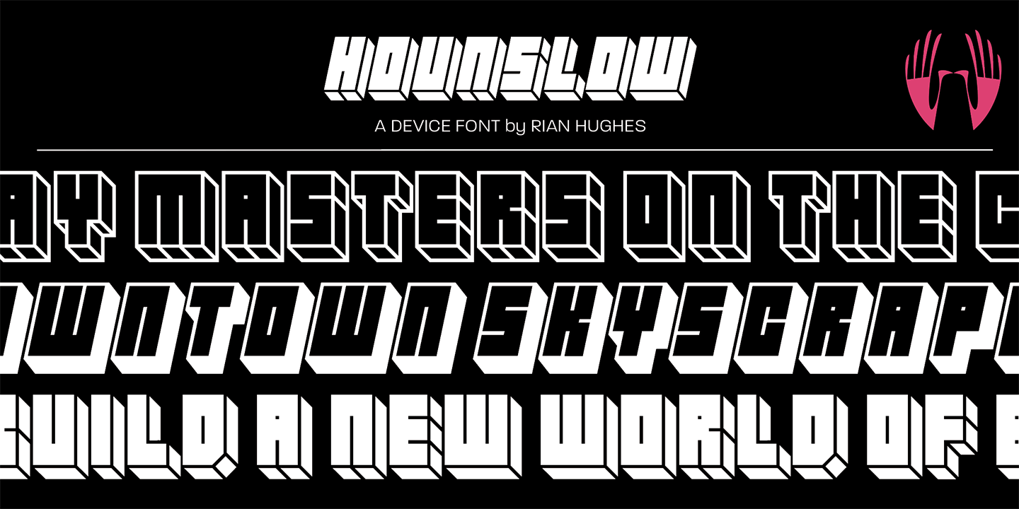 Hounslow Font Poster #1
