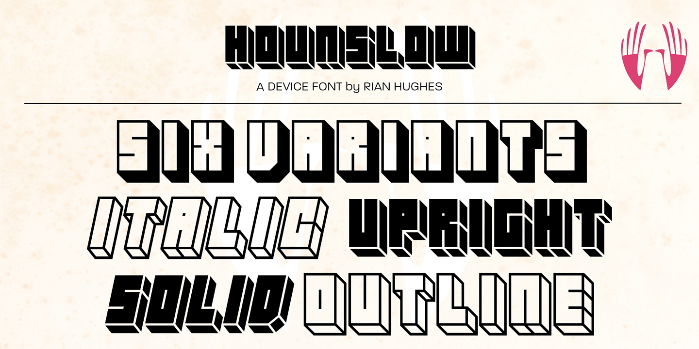 Hounslow Font Poster #1