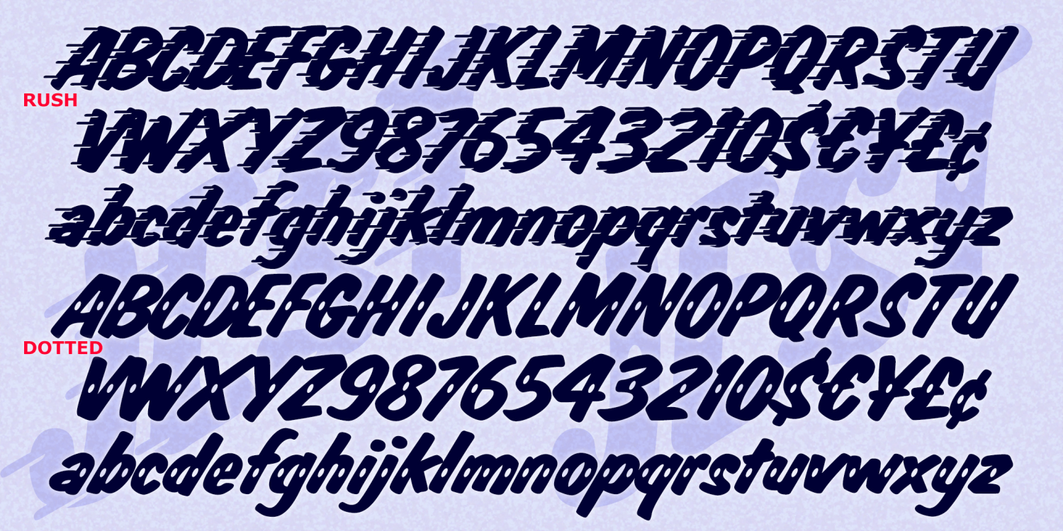 Jest Outline Font Poster #1