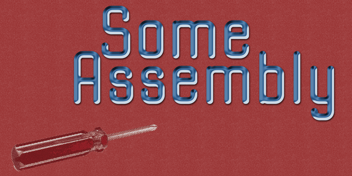 Some Assembly Font Poster