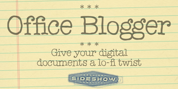 Office Blogger Font Poster #1