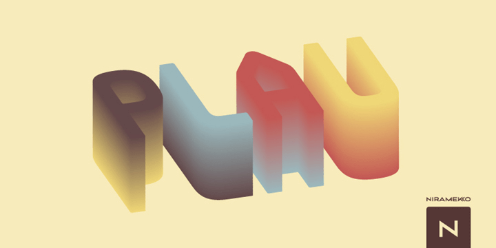 Plau Family Font Poster #1