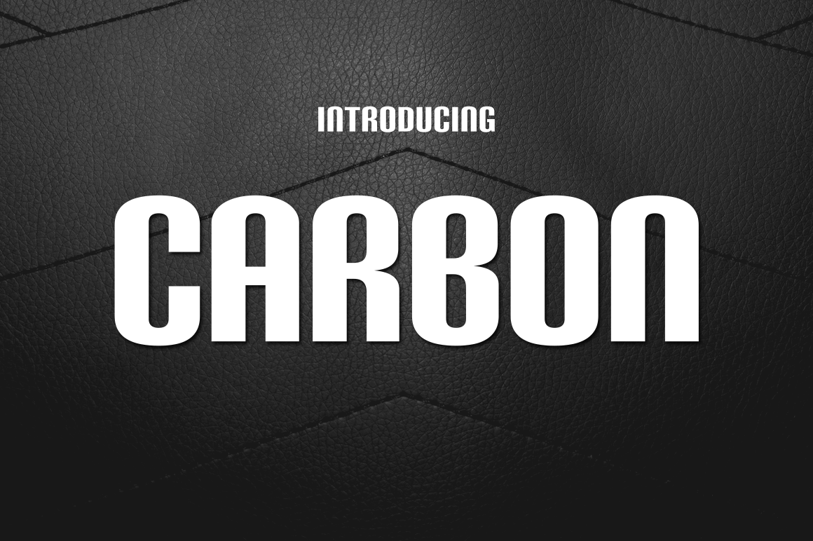 Carbon bl Font Poster #1