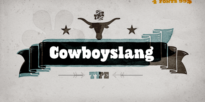 Cowboyslang Font Poster #1