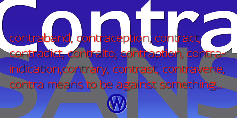 Contra Sans Font Poster #1