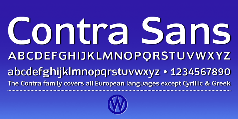 Contra Sans Font Poster #1