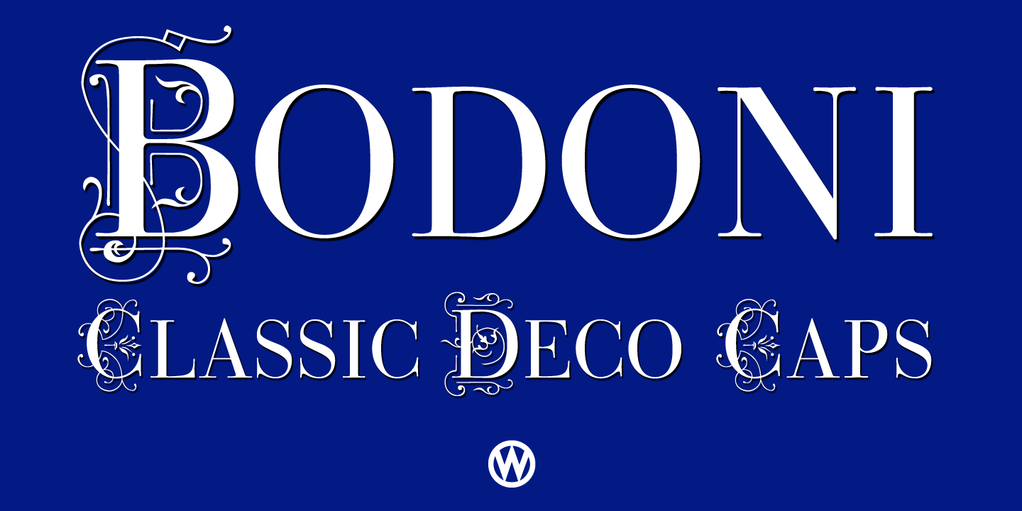 Bodoni Classic Deco Poster