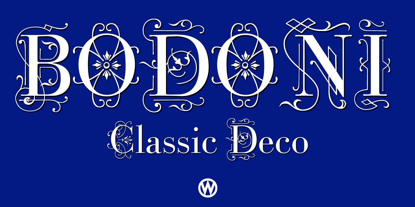Bodoni Classic Deco Font Poster #1
