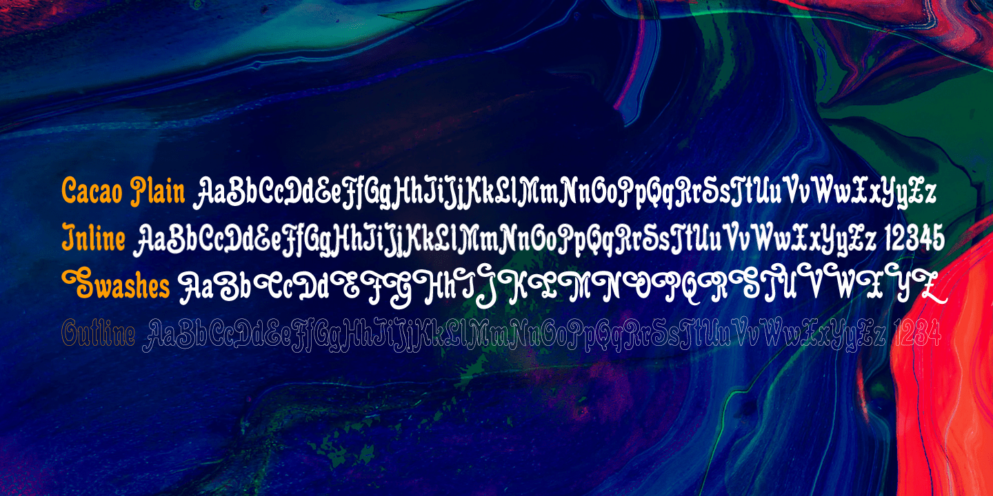 Cacao Font Poster #1