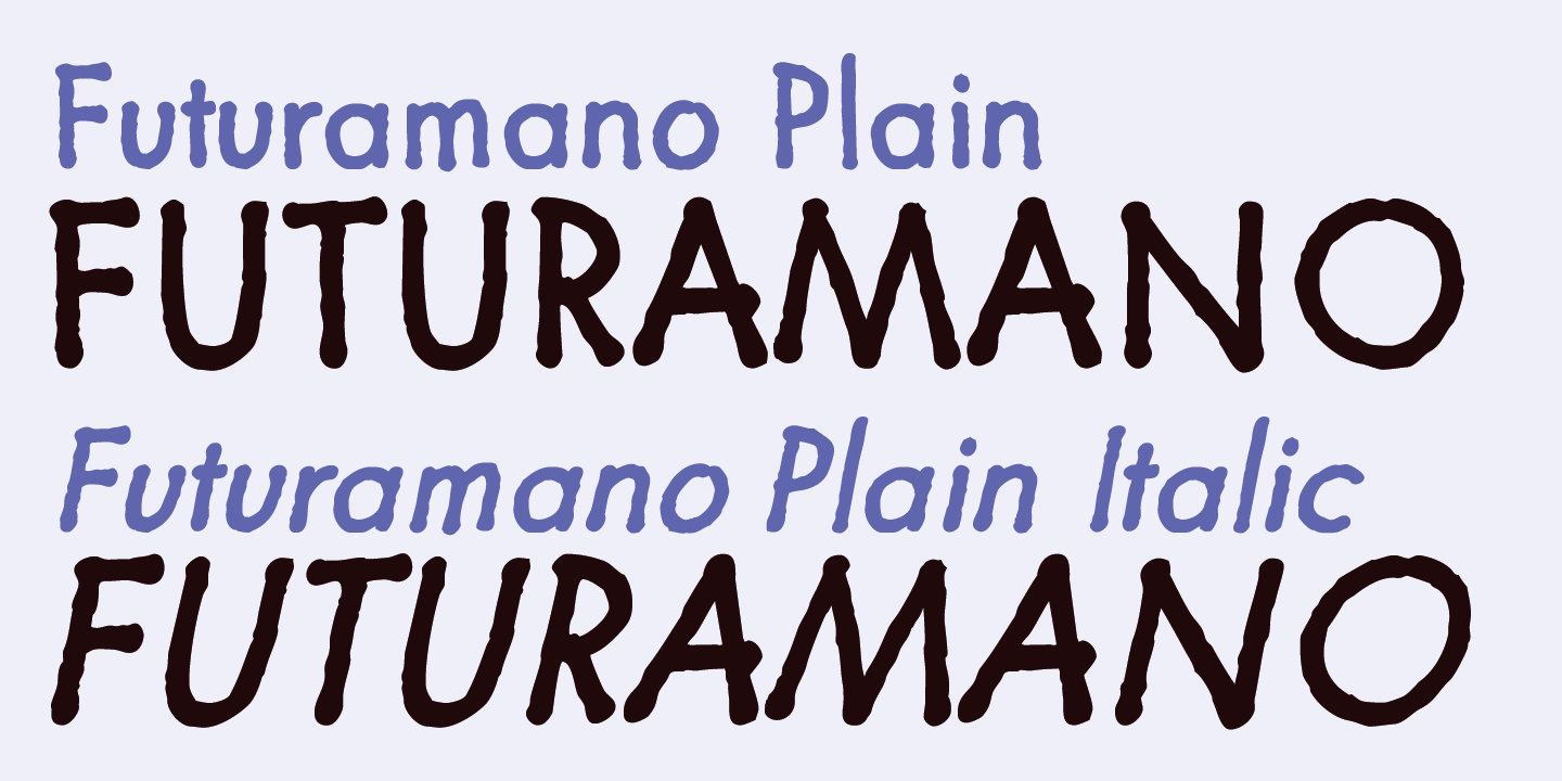 Futuramano Font Poster #1