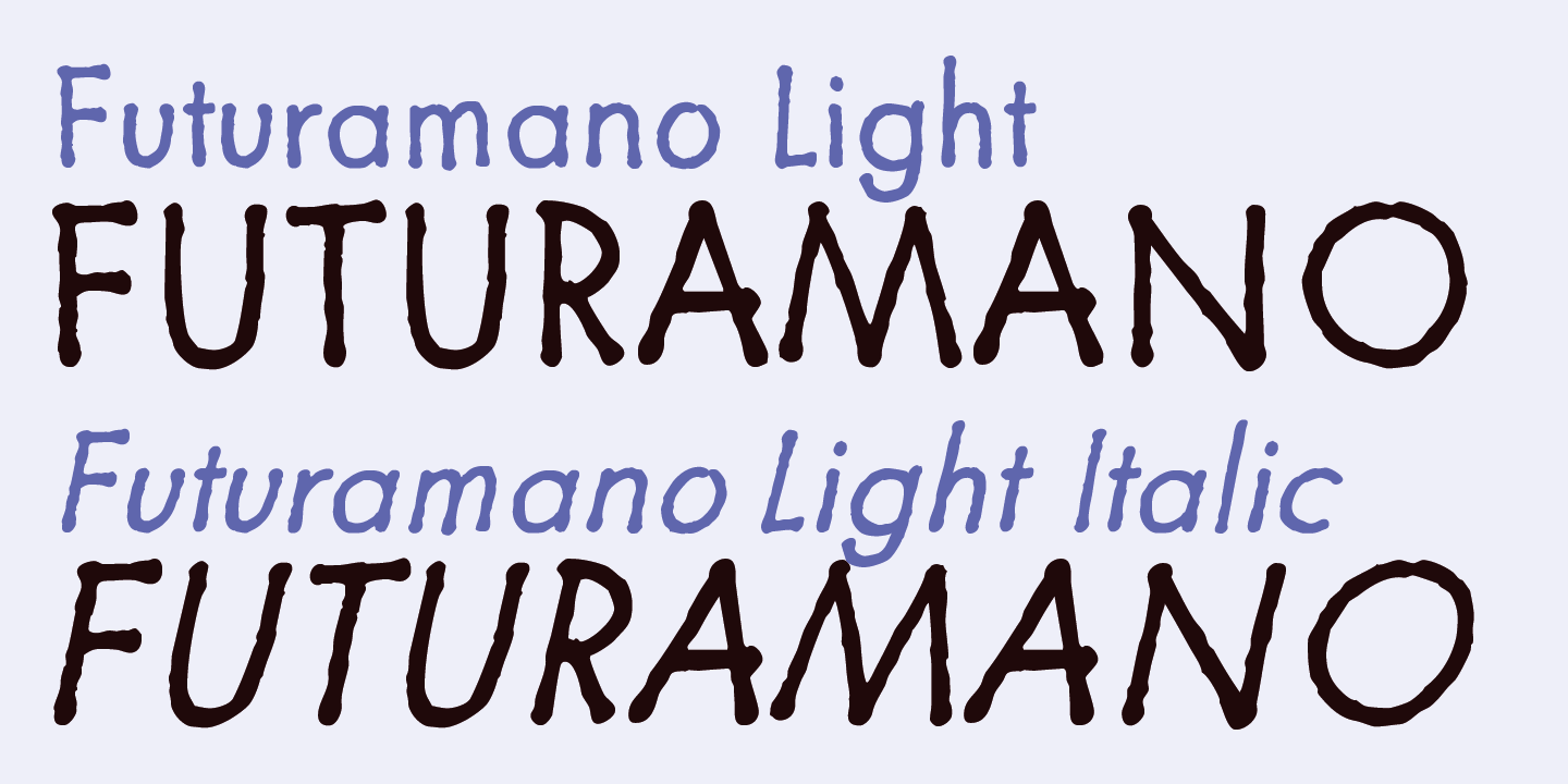 Futuramano Font Poster #1