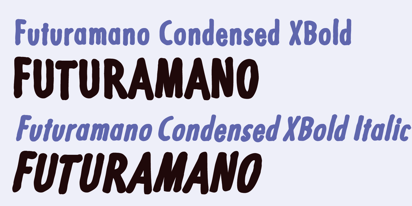Futuramano Font Poster #1