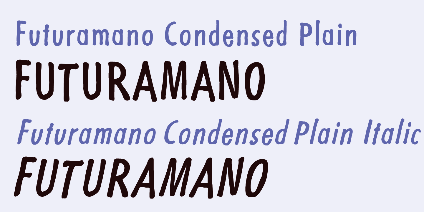 Futuramano Font Poster #1