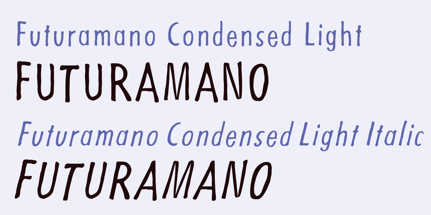 Futuramano Font Poster #1