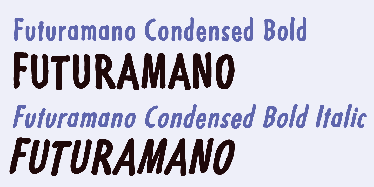 Futuramano Font Poster #1