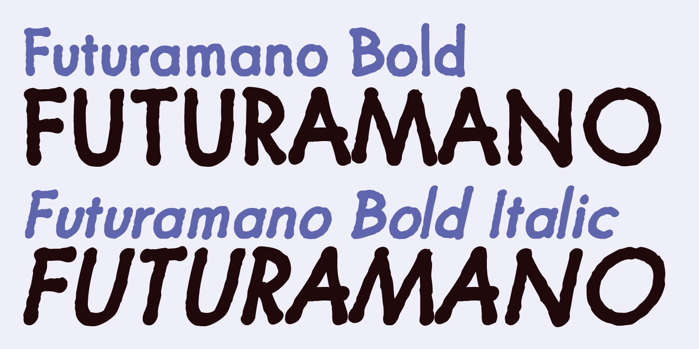 Futuramano Font Poster #1