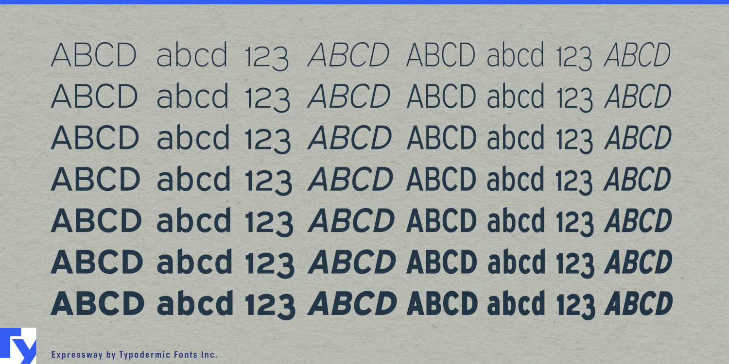 Expressway Font Poster #1