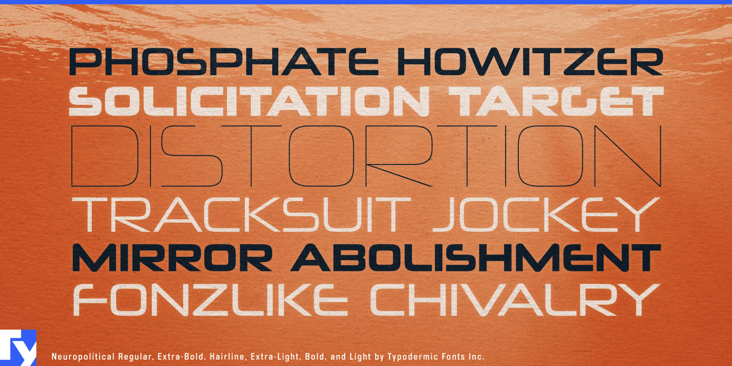 Neuropolitical Font Poster #1