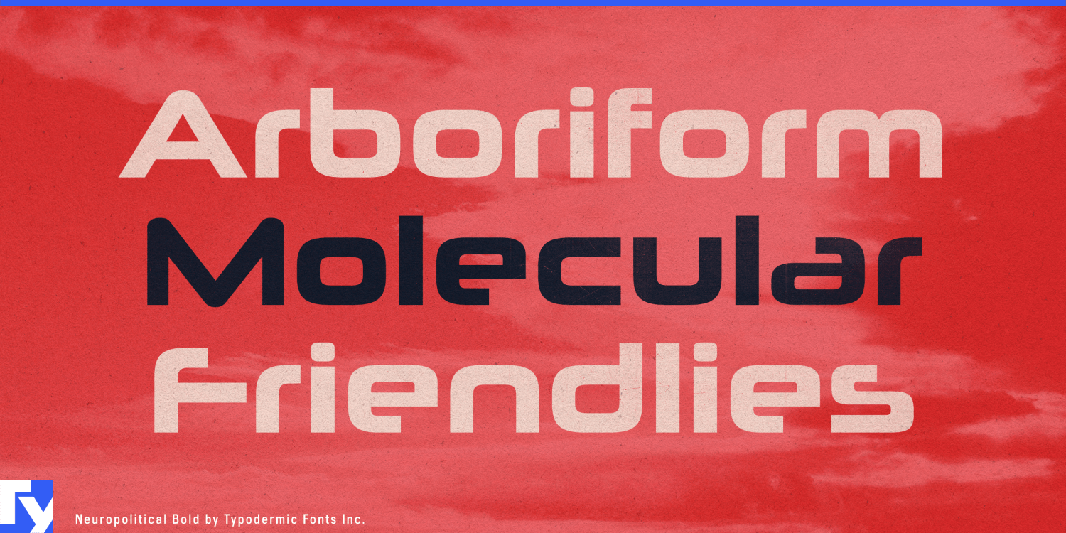 Neuropolitical Font Poster #1