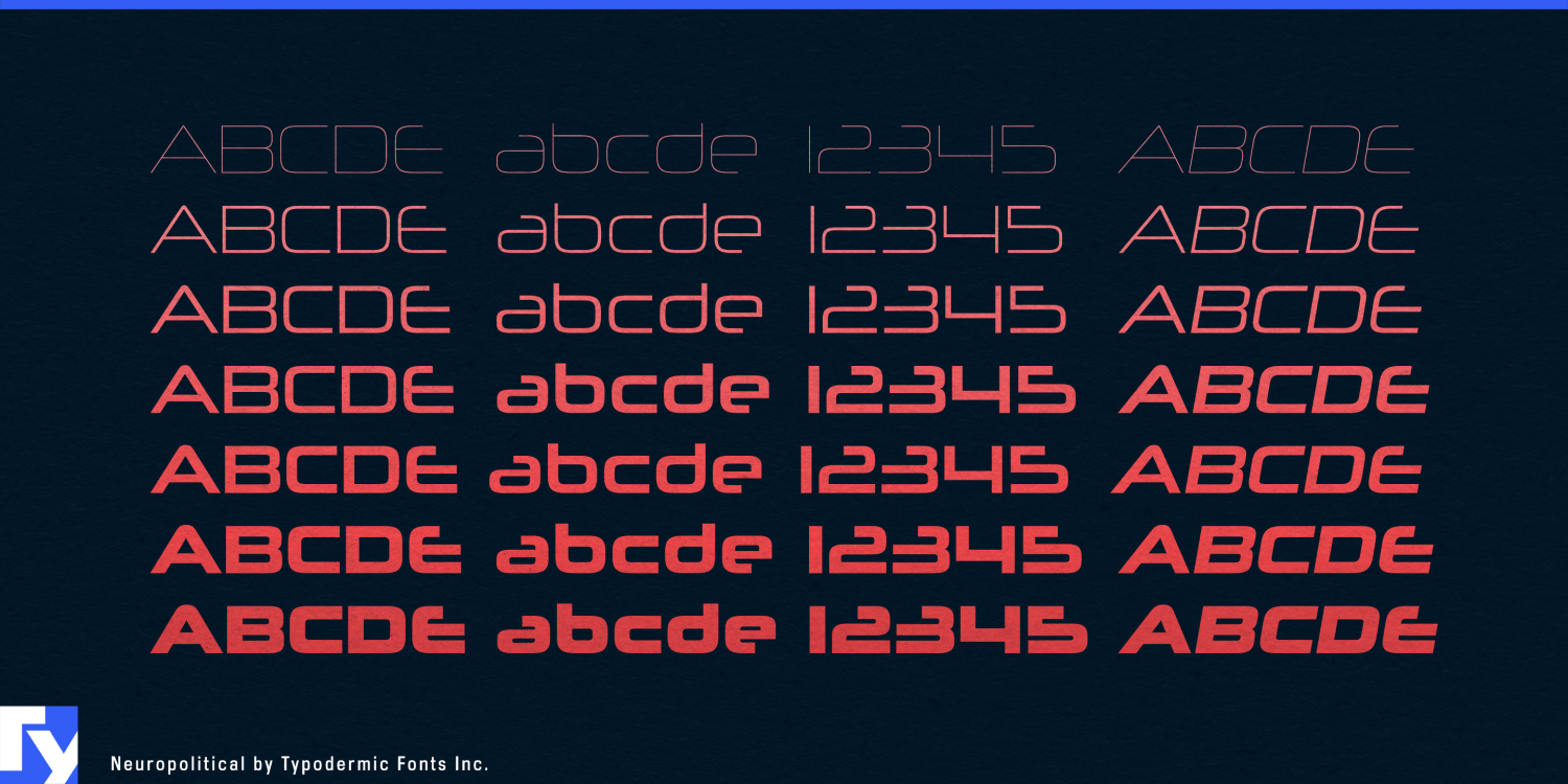 Neuropolitical Font Poster #1