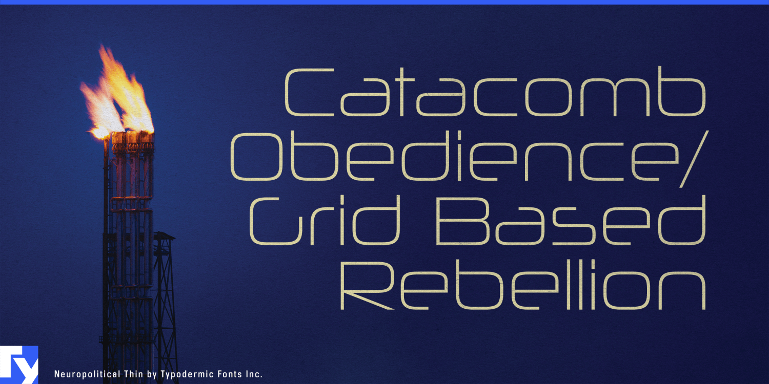 Neuropolitical Font Poster #1
