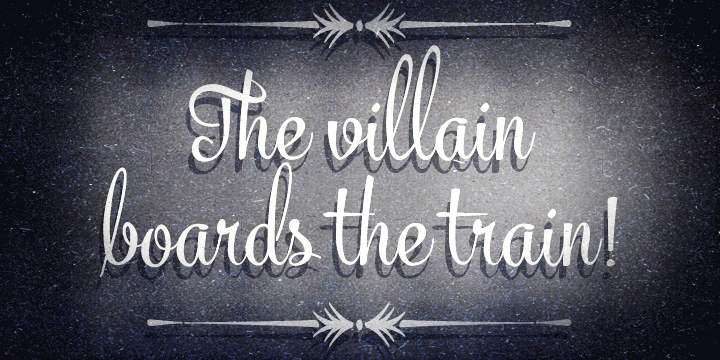 Mercury Script Font Poster #1