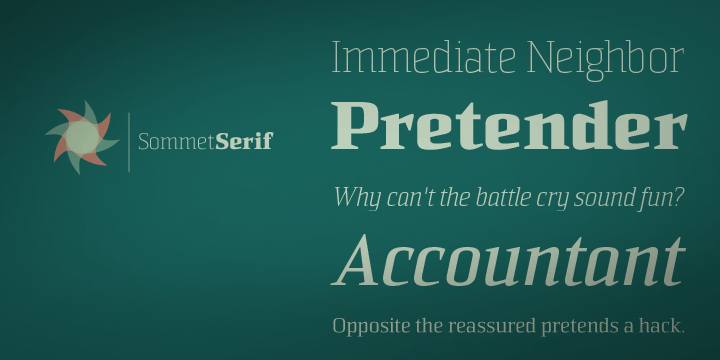 Sommet Serif Font Poster #1