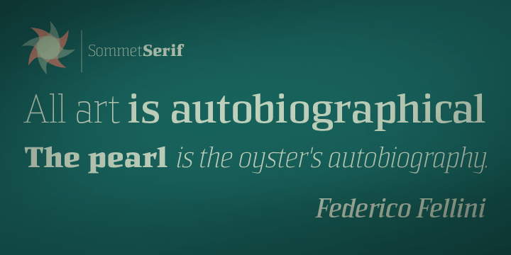 Sommet Serif Font Poster #1