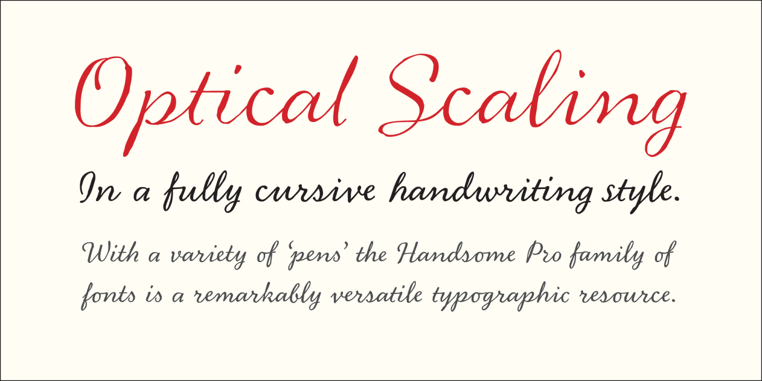 Handsome Pro Font Poster #1